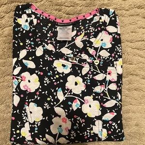 Heartsoul flower scrub top